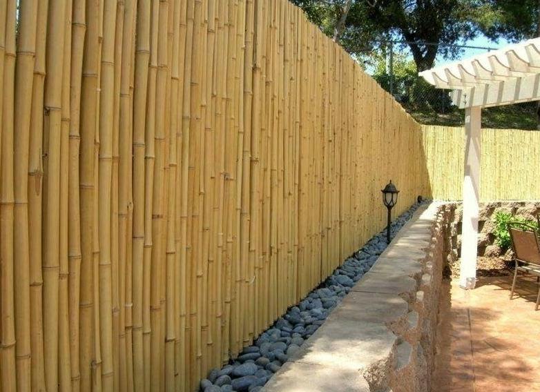 model pagar bambu depan rumah